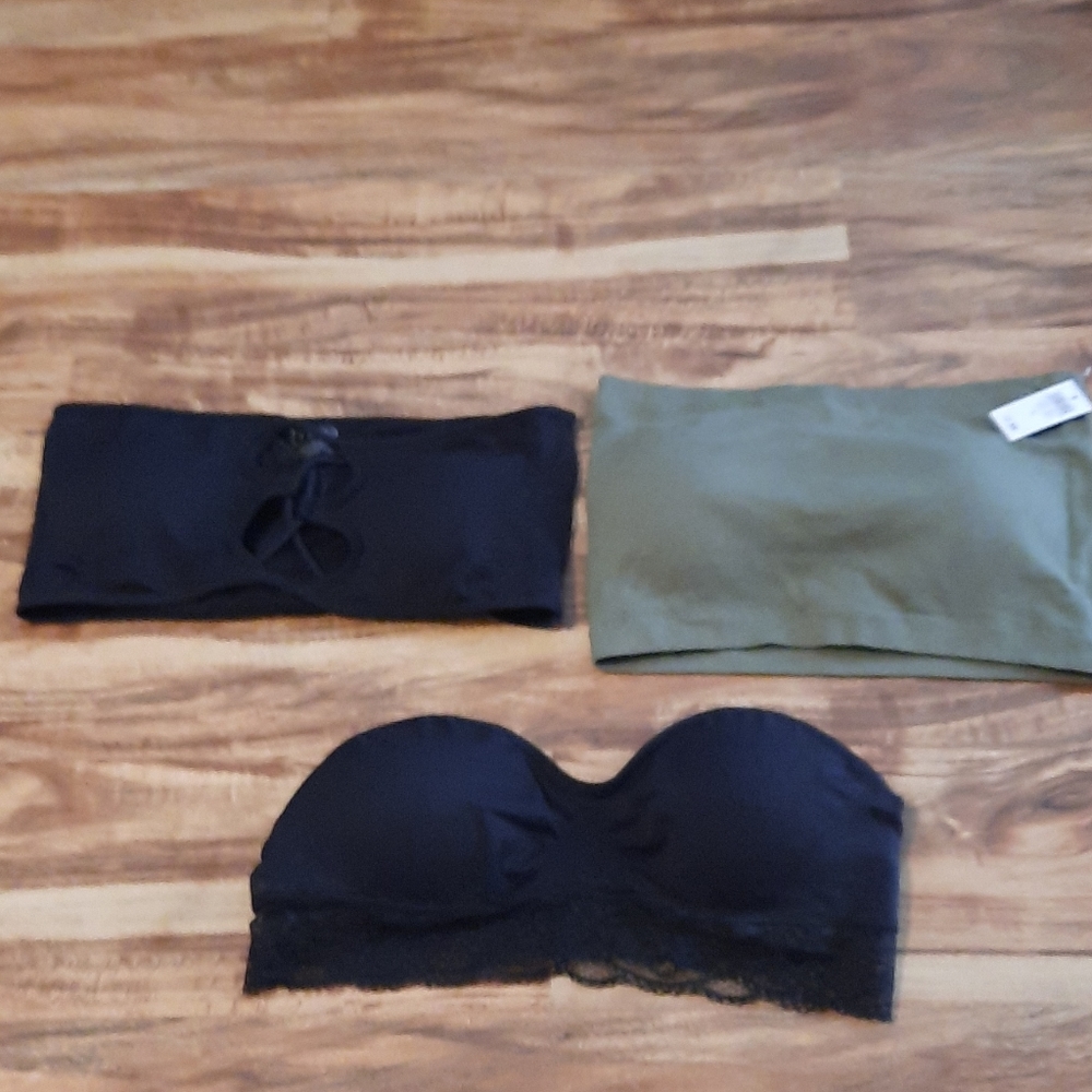 Bundle of 3 Strapless Bralettes